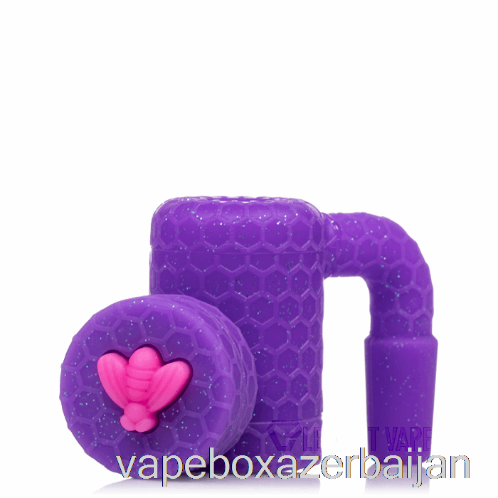 Vape Box Azerbaijan Stratus Bee Silicone Wax Reclaimer Shiny Orchid (Glitter Violet / Pink)